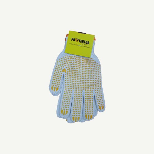 COTTON GLOVES - DOTTED PALM