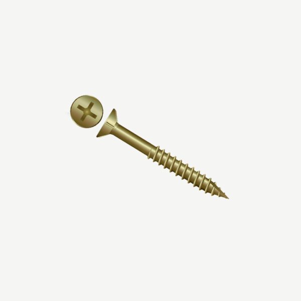 COLLATED PHILLIPS BUGLE YELLOW ZINC SCREW 6-18 X 25